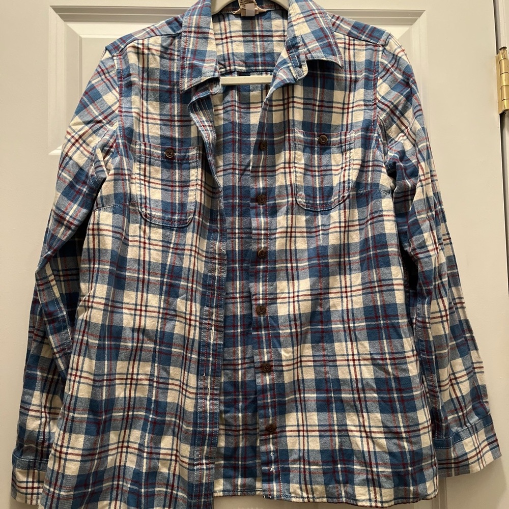 Men's Blue Plaid Shirt